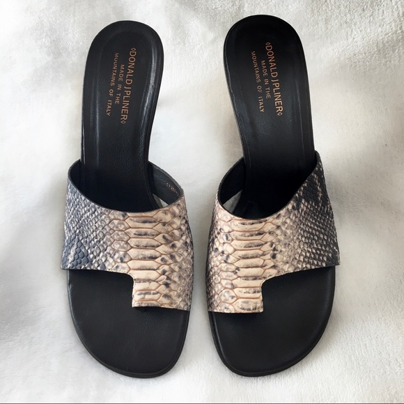 donald pliner snakeskin sandals